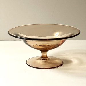 Fostoria Elegant Compote Vintage Pink Depression Glass Fairfax Candy Dish